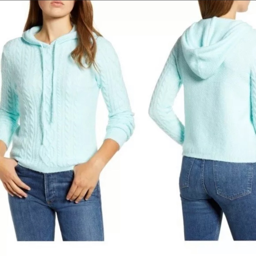 BOGOF🔥 Court & Rowe seafoam cableknit soft hoodie - Picture 3 of 6